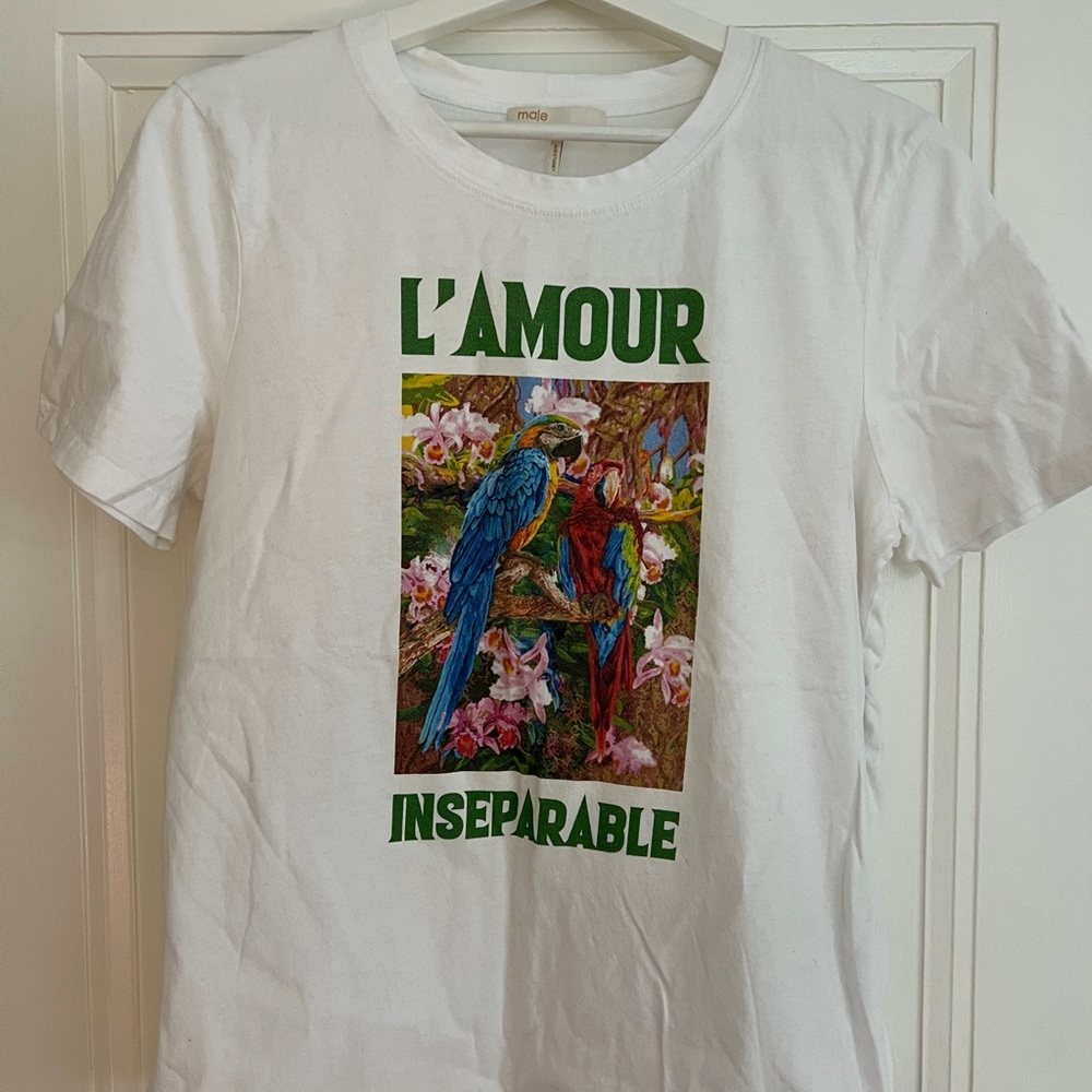 Maje Ecru T-shirt Size 3